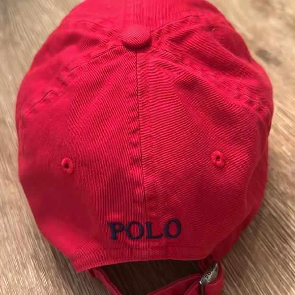 POLO RALPH LAUREN BIG PONY 3 CLASSIC SPORT BASEBALL CAP RED NAVY HAT UNISEXCHINO - Picture 5 of 6